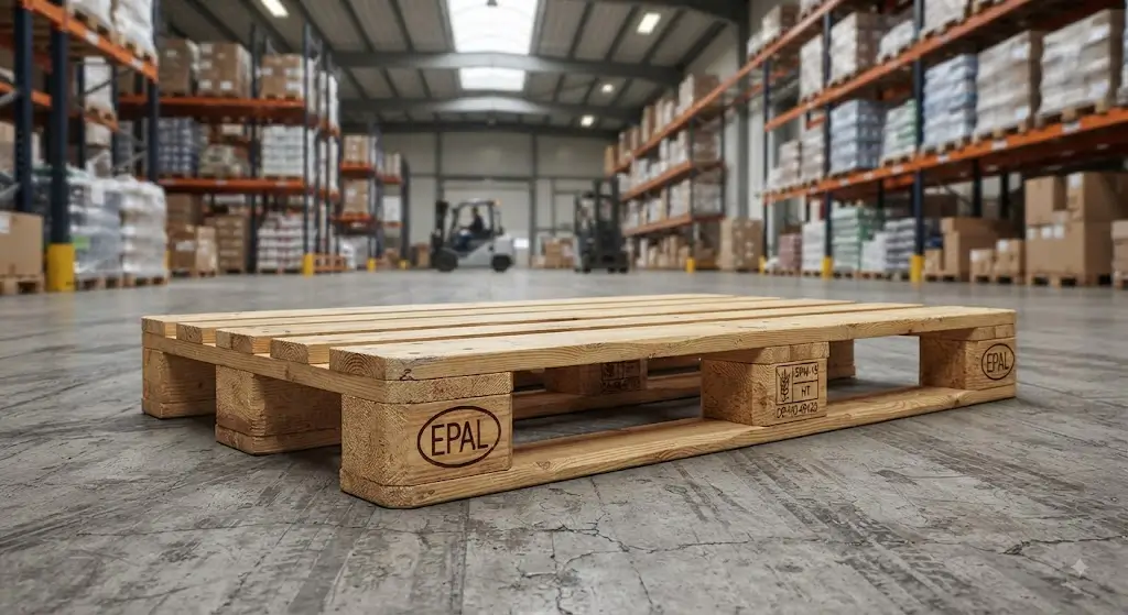 Sturdy wooden shipping pallets